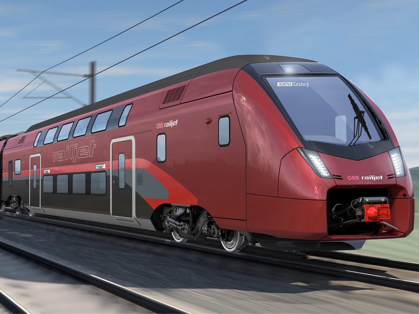 Ab dem Frühjahr 2026 werden bei der ÖBB Railjet-Doppelstockzüge eingesetzt. Ab dem Frühjahr 2026 werden bei der ÖBB Railjet-Doppelstockzüge eingesetzt.