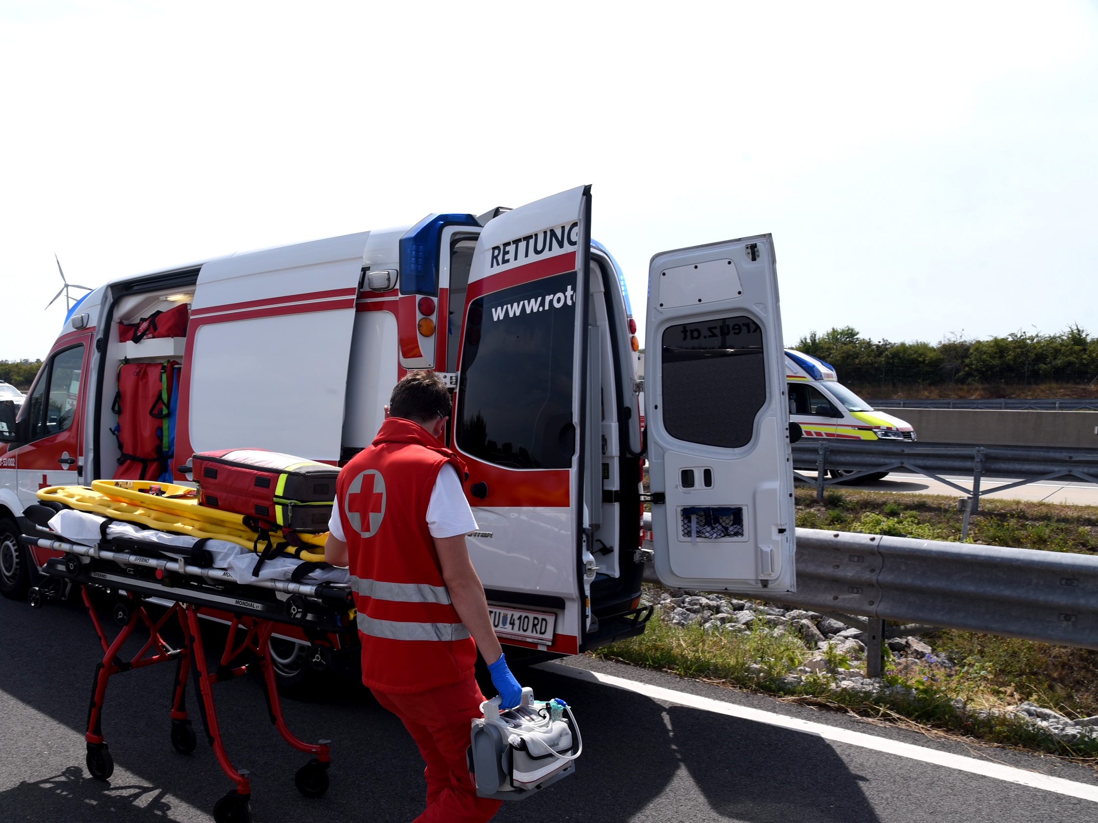 Ein Flüchtlingsaufgriff im Burgenland führte zu einem Rettungseinsatz am Samstag.