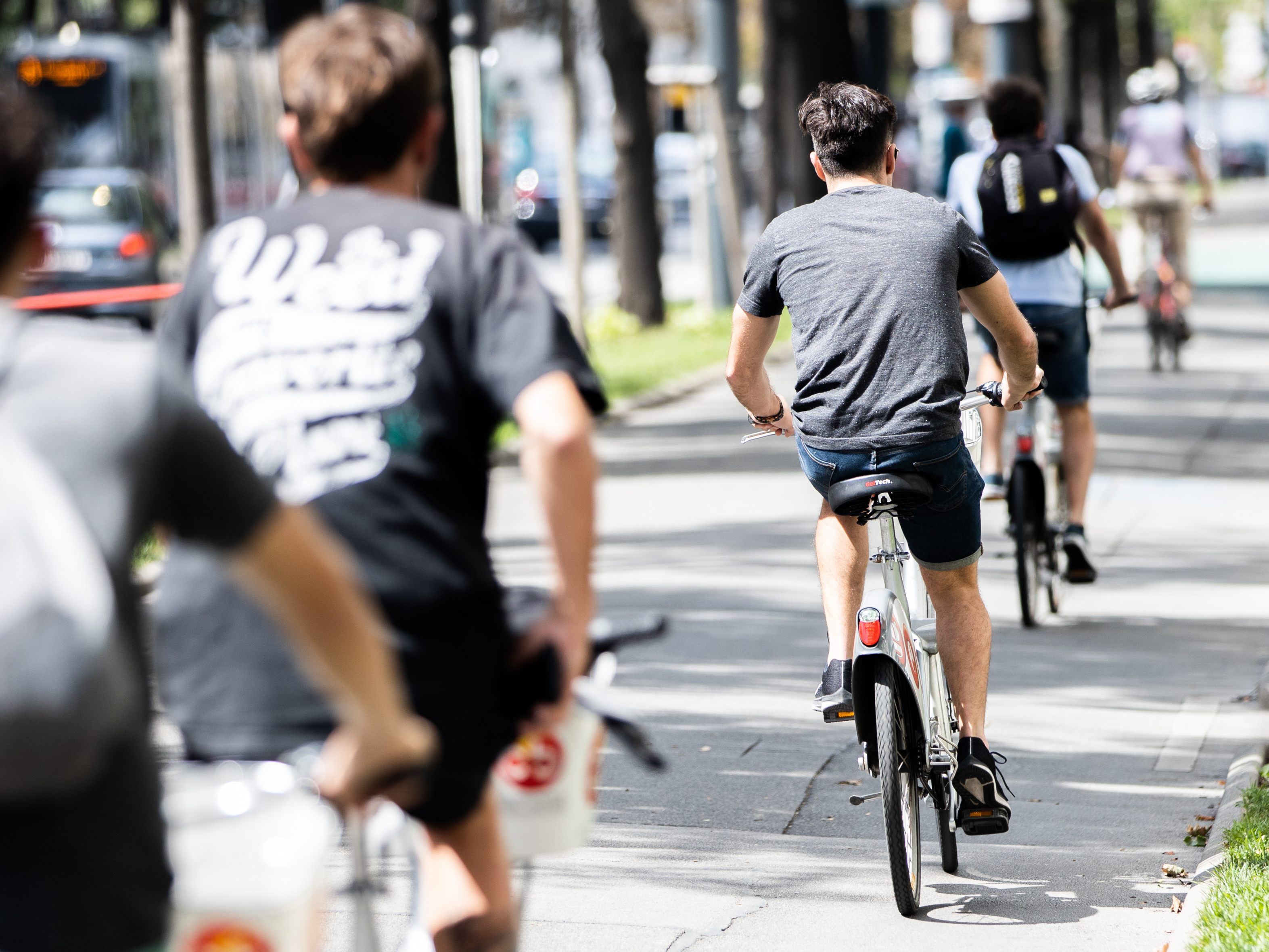 Laut VCÖ hat es im ersten Halbjahr einen neuen Rekord an Fahrradfahrern in Wien gegeben. Laut VCÖ hat es im ersten Halbjahr einen neuen Rekord an Fahrradfahrern in Wien gegeben.