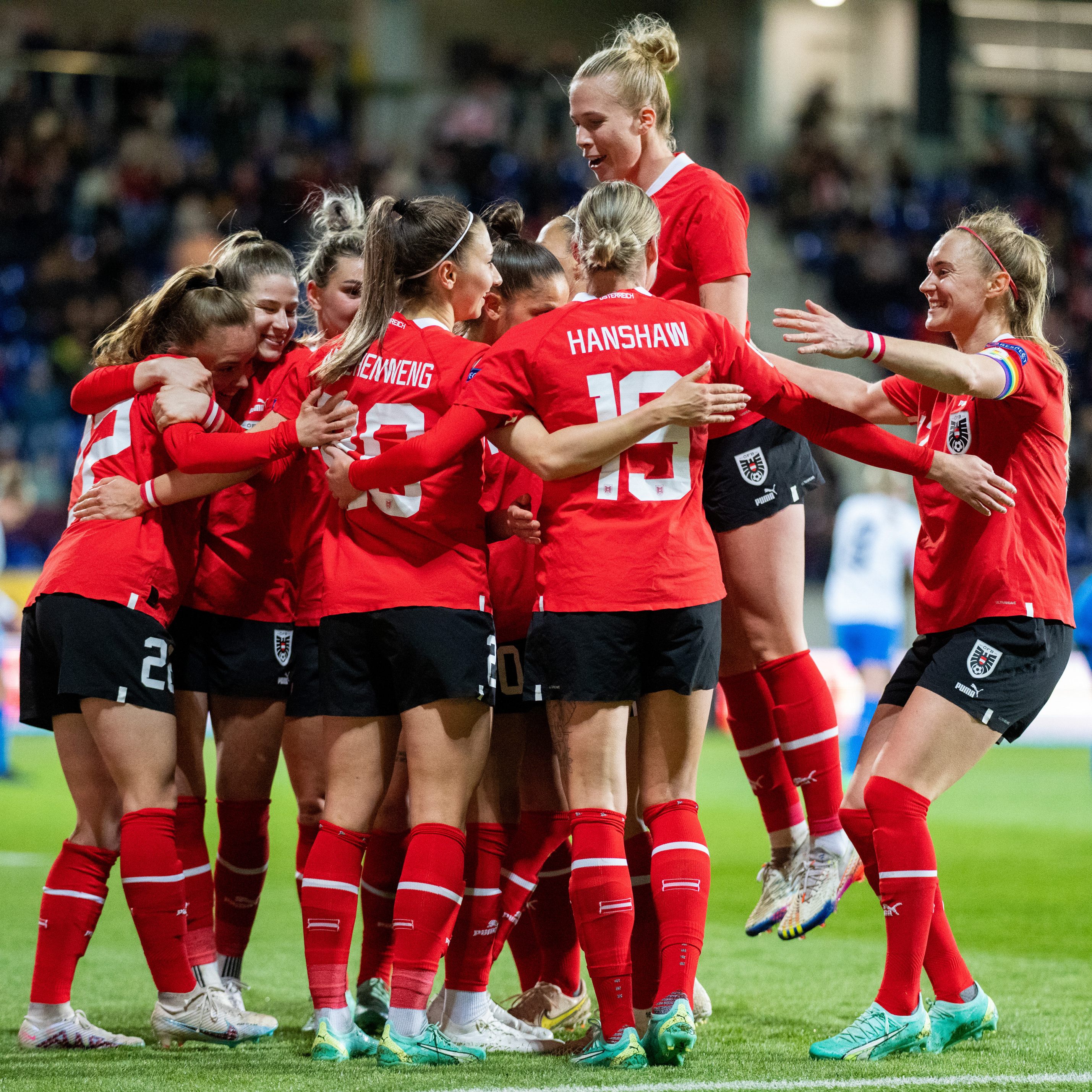 Die ÖFB-Frauen wollen auch beim Nations-League-Heimdebüt jubeln.