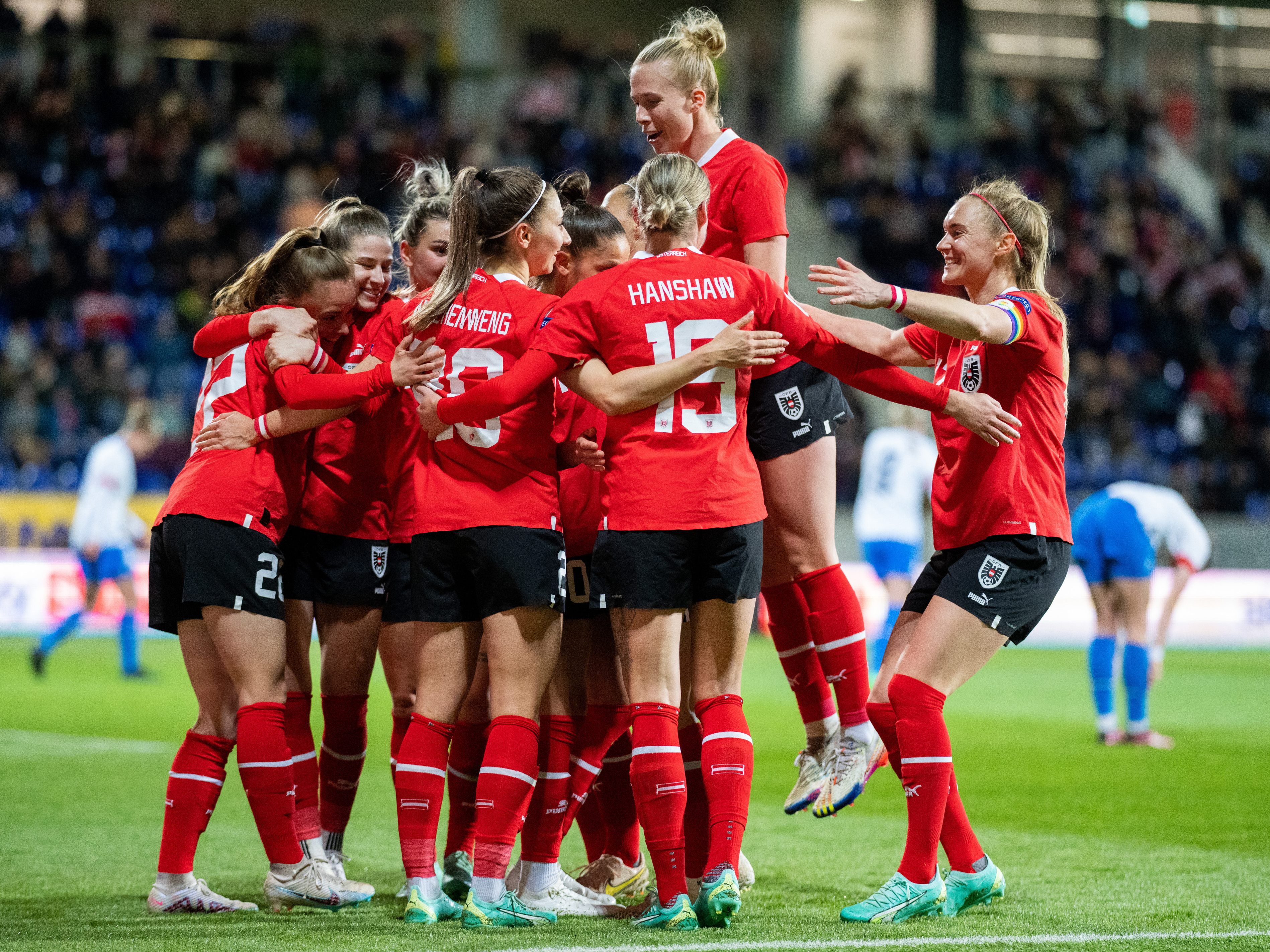 Die ÖFB-Frauen wollen auch beim Nations-League-Heimdebüt jubeln.