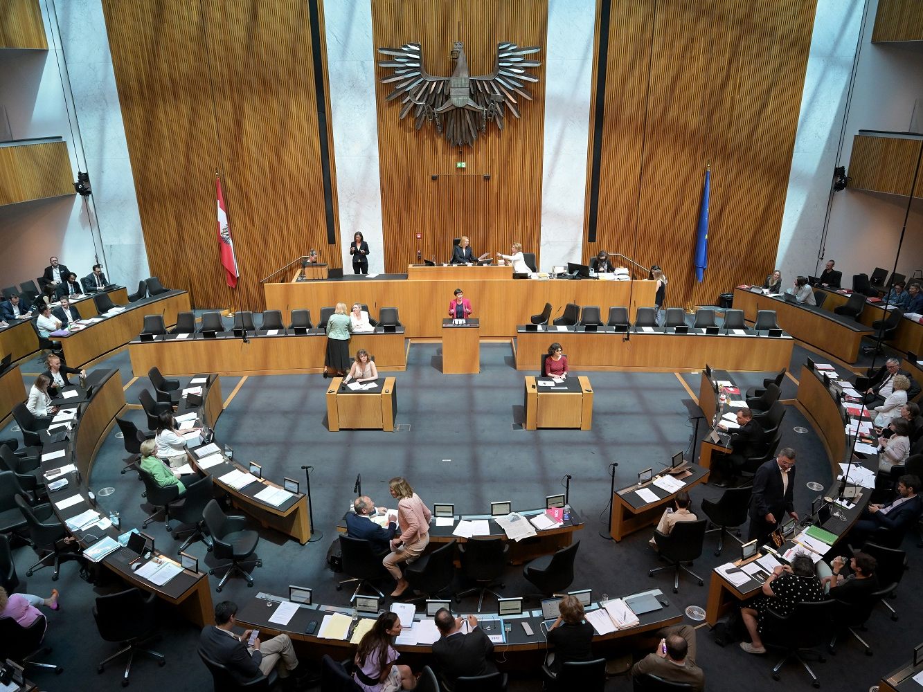 Der Plenarsaal während einer Nationalratssitzung am Mittwoch.