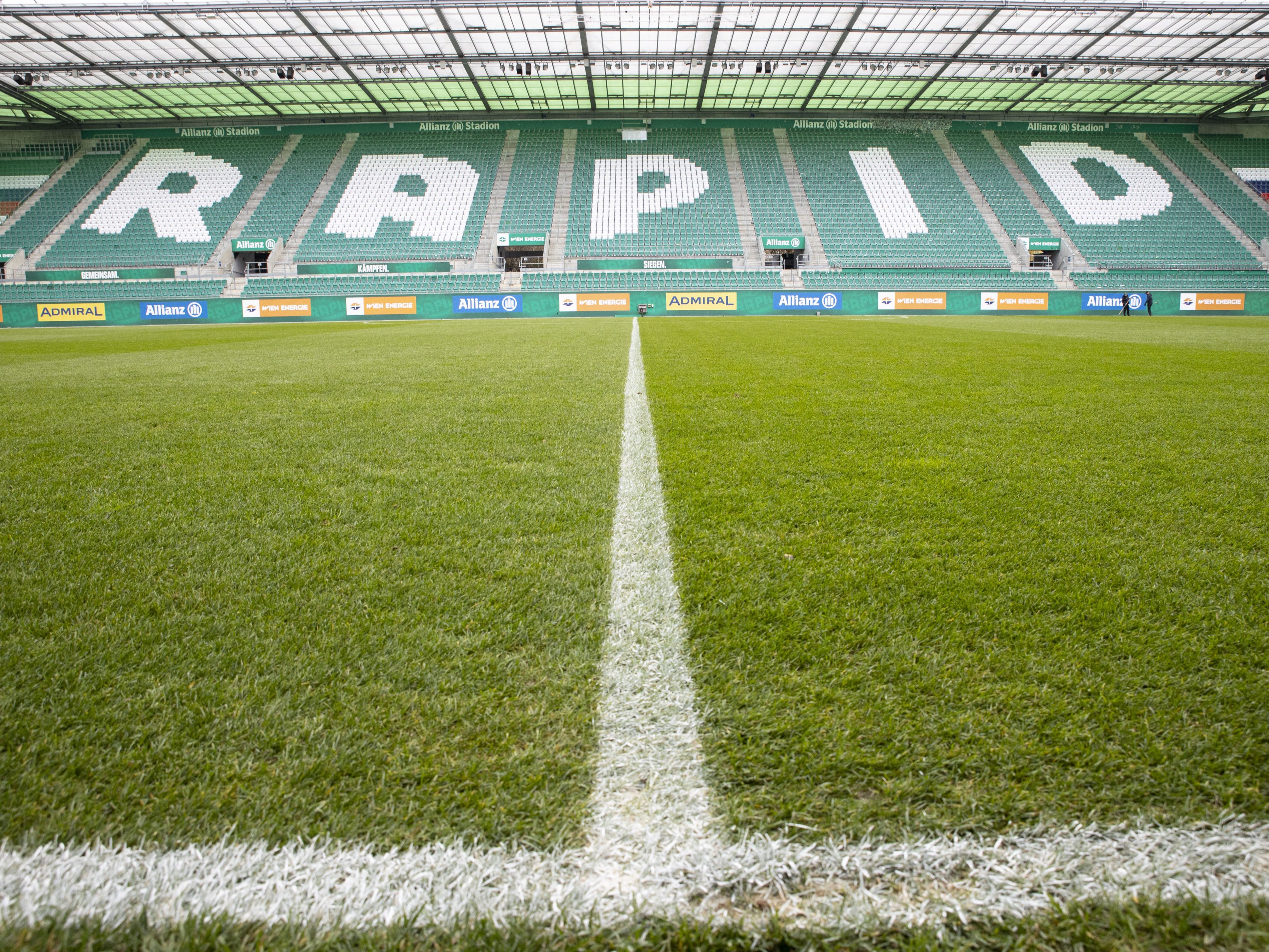 Das Allianz Stadion von Rapid Wien hat den besten Rasen.
