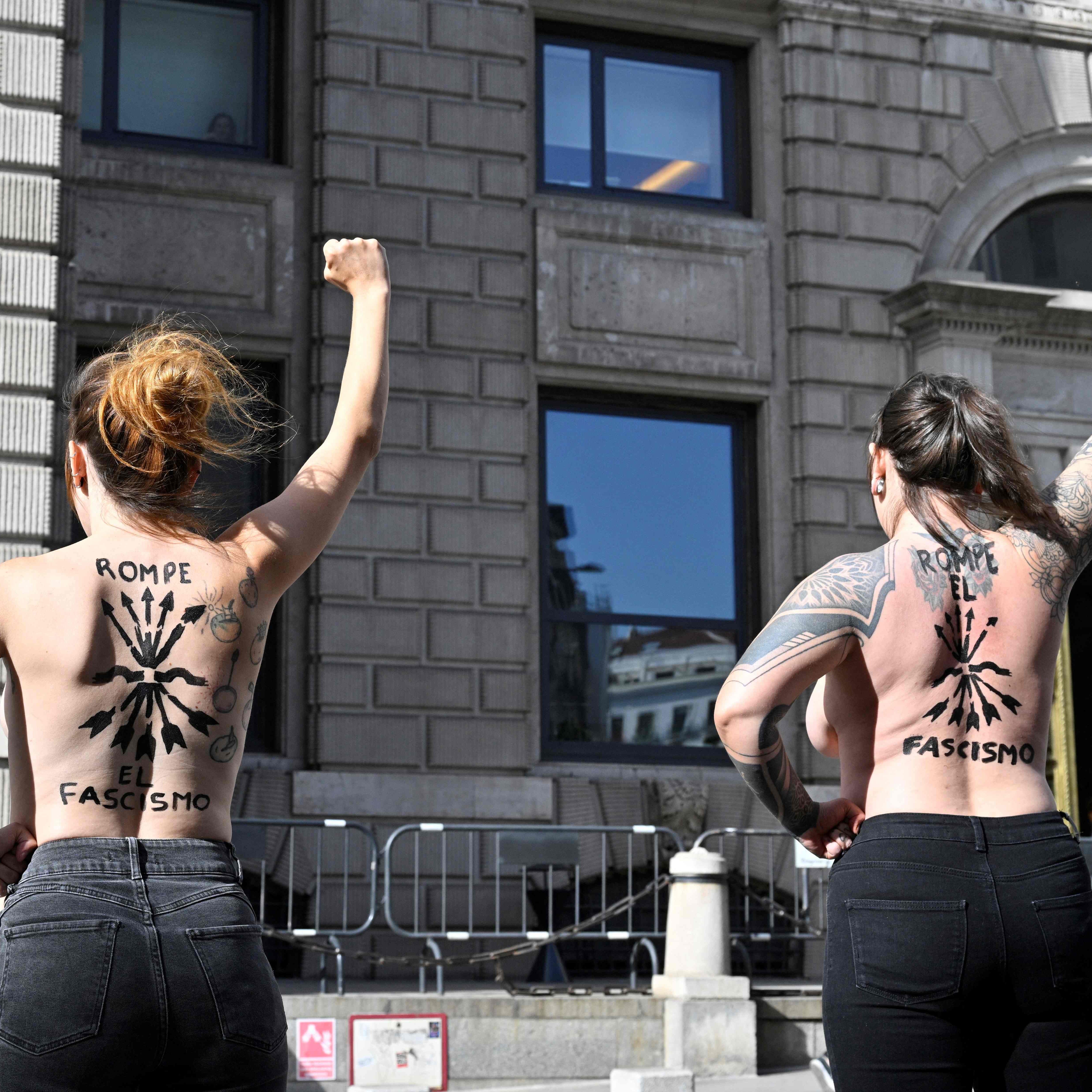 Femen-Aktivistinnen protestierten in Spanien.