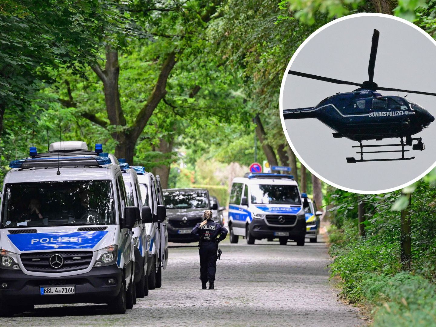 Die Polizei sucht in Berlin nach einem gefährlichen Wildtier. Die Polizei sucht in Berlin nach einem gefährlichen Wildtier.