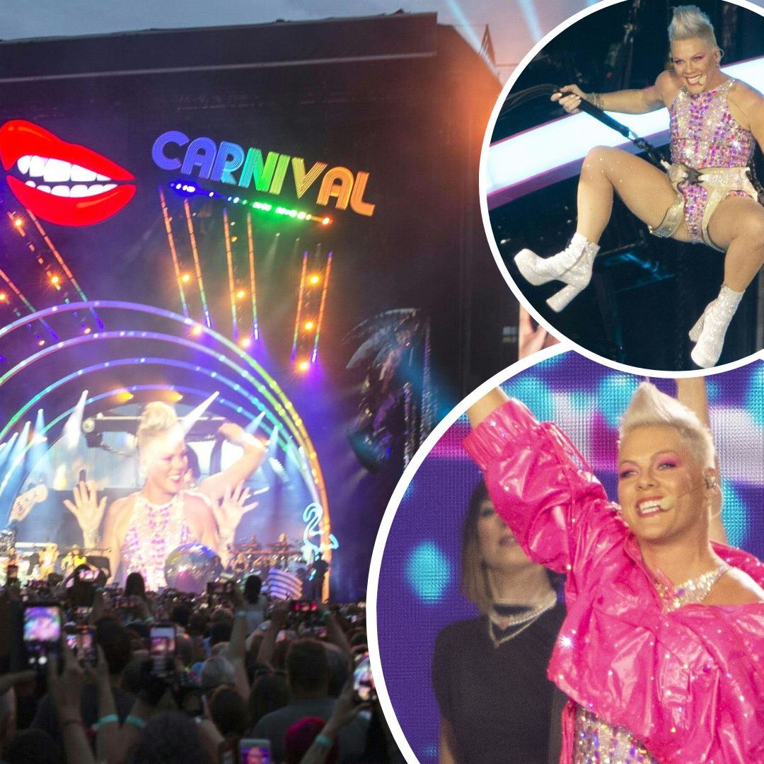 Pink lieferte in Wien ein bombastisches Konzert mit viel Akrobatik.