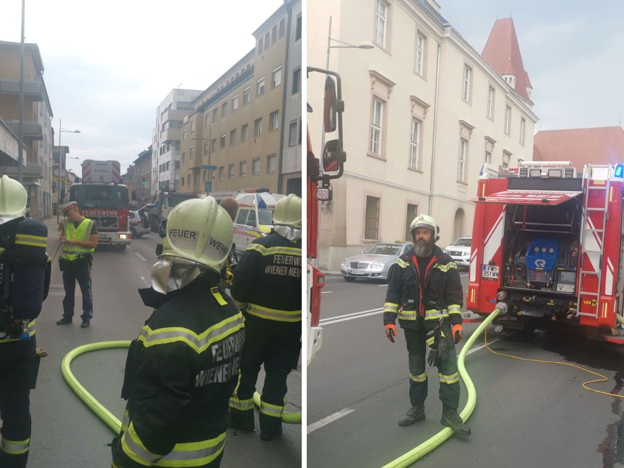 Am Montag stand ein Keller in der Grazerstraße in Wiener Neustadt in Flammen.
