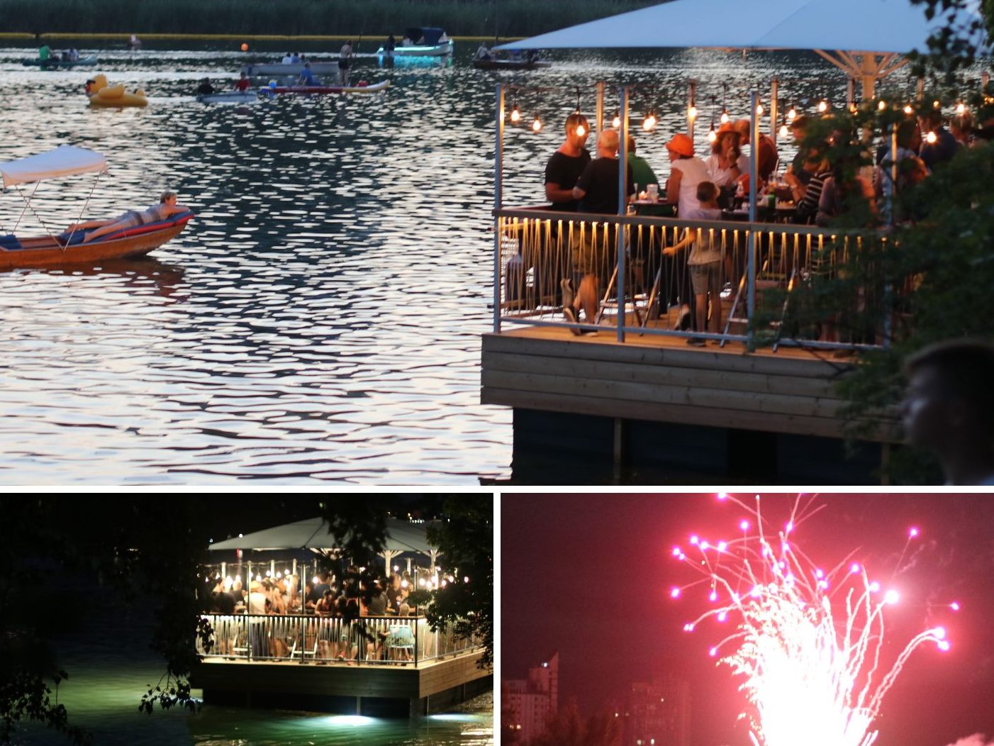 Das Bootshaus an der alten Donau in Wien lädt am 22. Juli zum Lichterfest.