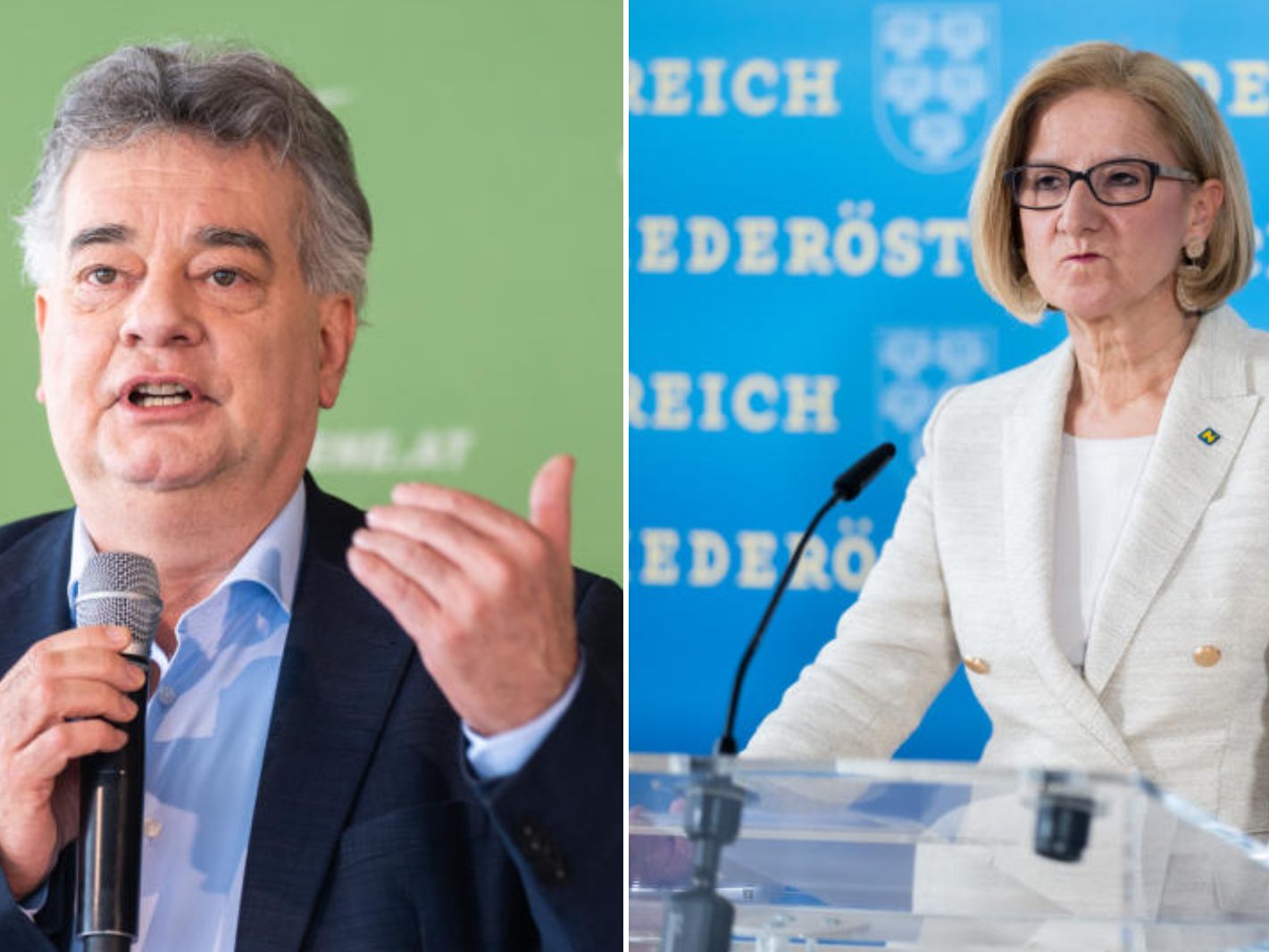 Mikl-Leitner kontert die Kogler-Kritik an "Normalen"-Bezügen. Mikl-Leitner kontert die Kogler-Kritik an "Normalen"-Bezügen.
