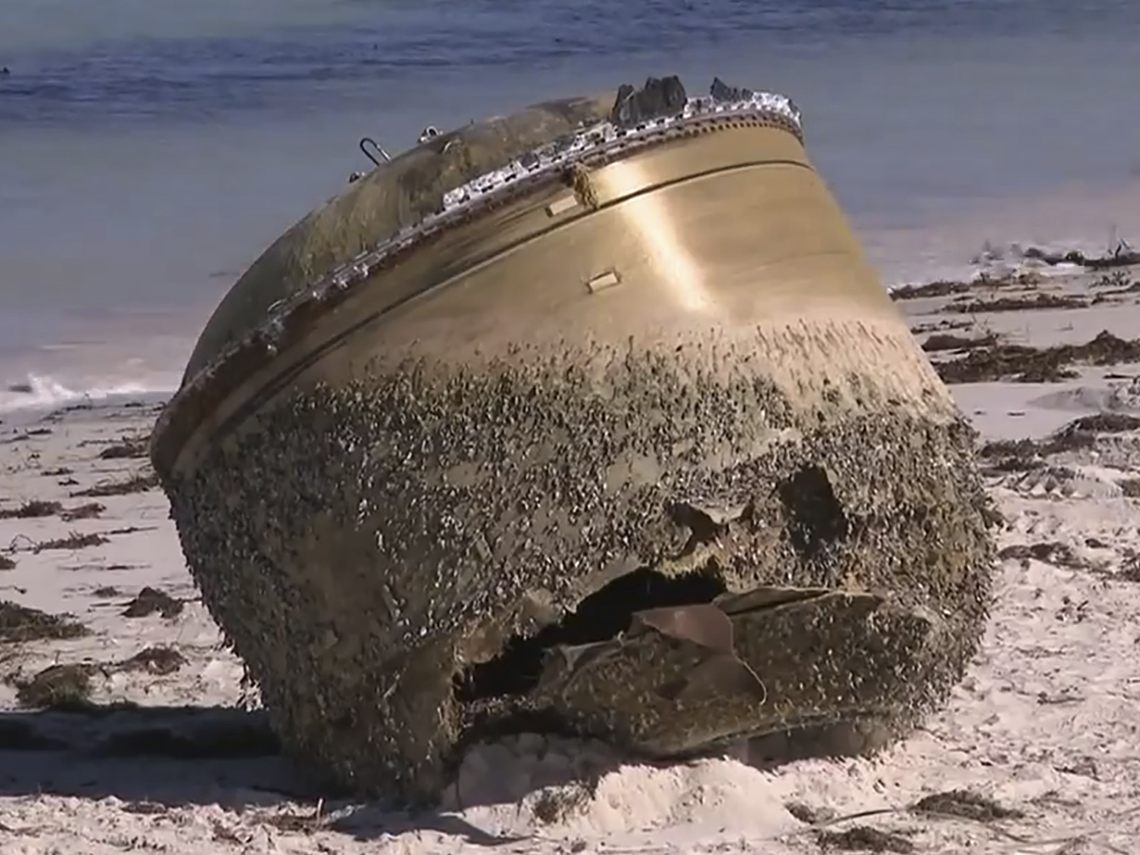 Das mysteriöse Objekt in Australien dürfte wohl ein Raketenantrieb sein.
