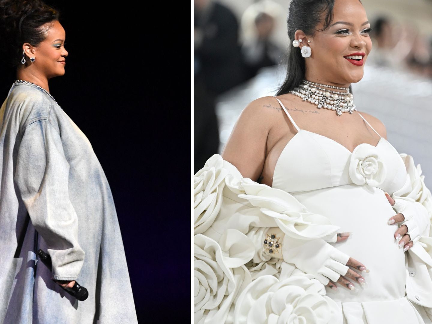Rihannas Babybauch war schon vor einem Monat sehr groß - kommt das Baby schon bald?