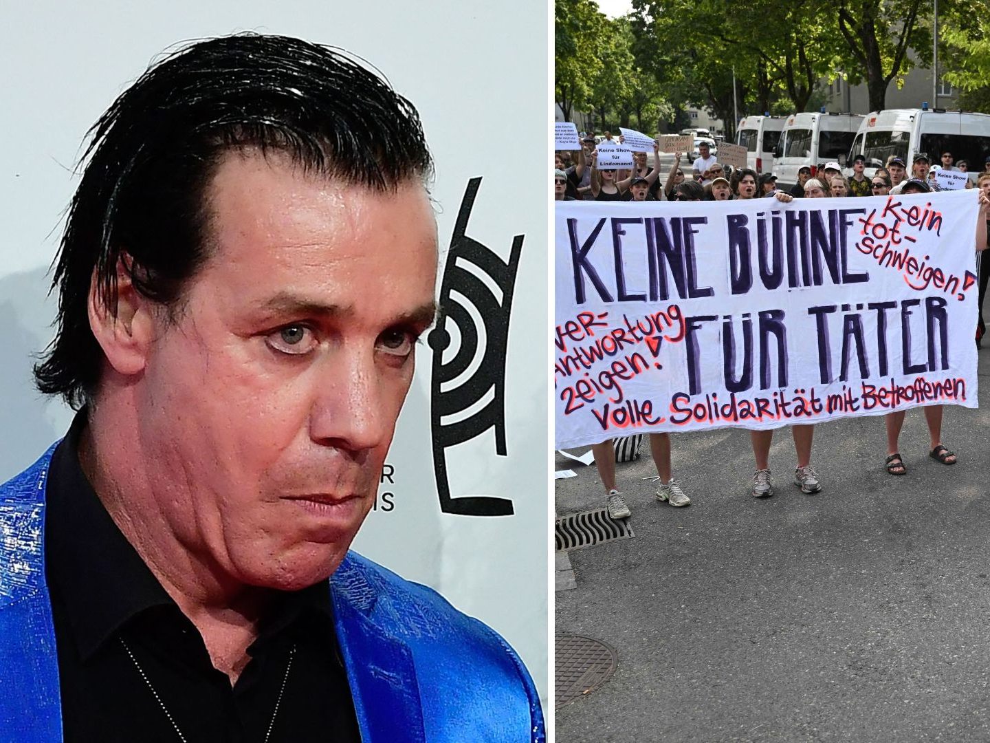 Auch in der Schweiz kam es schon zu Protesten unter dem Motto "Keine Bühne für Täter!" - so nun auch vor dem Rammstein-Konzert in Wien geplant. Auch in der Schweiz kam es schon zu Protesten unter dem Motto "Keine Bühne für Täter!" - so nun auch vor dem Rammstein-Konzert in Wien geplant.