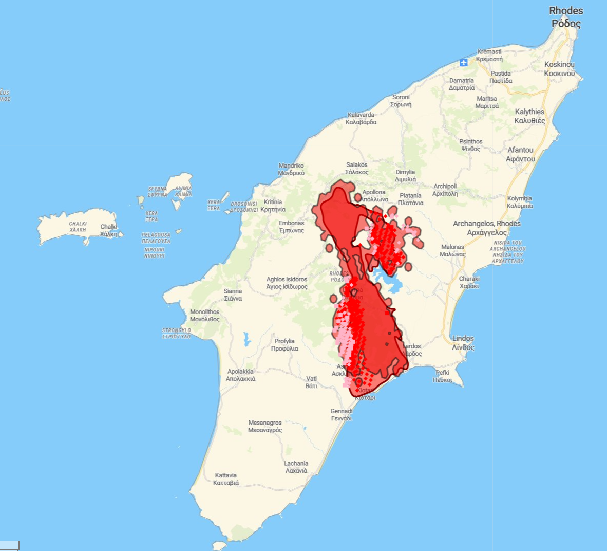 Waldbrände Mittelmeer Exklusive Videos und Karten der Katastrophe auf Rhodos und Korfu Klima Waldbrände Mittelmeer Exklusive Videos und Karten der Katastrophe auf Rhodos und Korfu Klima