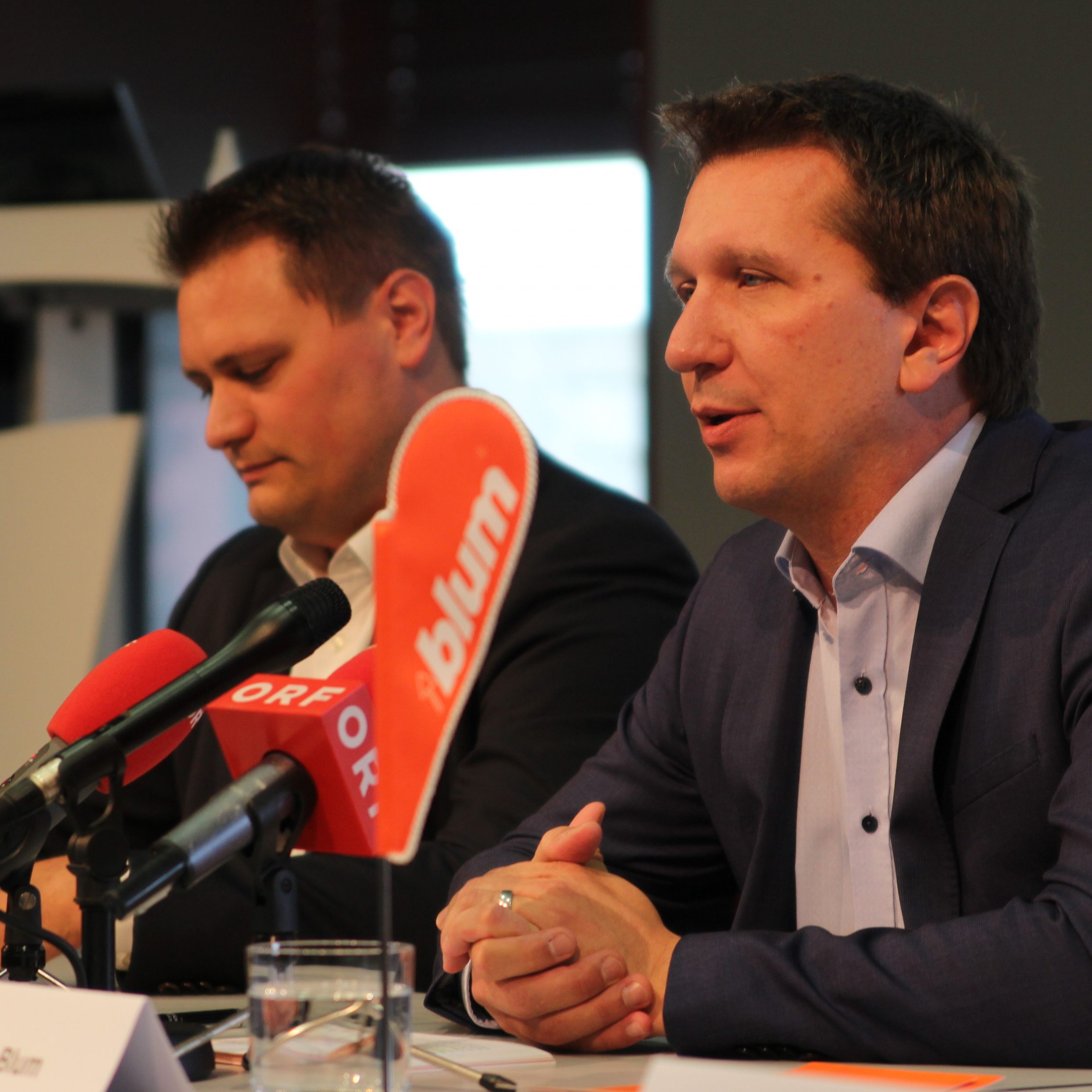 Die Geschäftsführer Martin (l.) und Philipp Blum (r.)