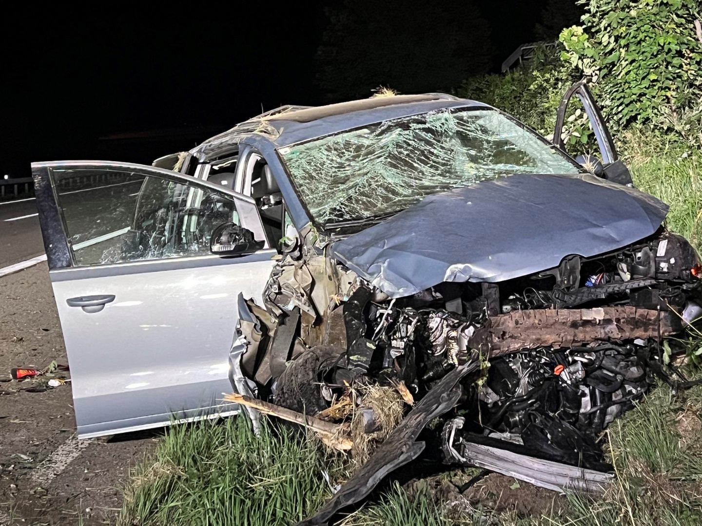 Das Unfallsauto.