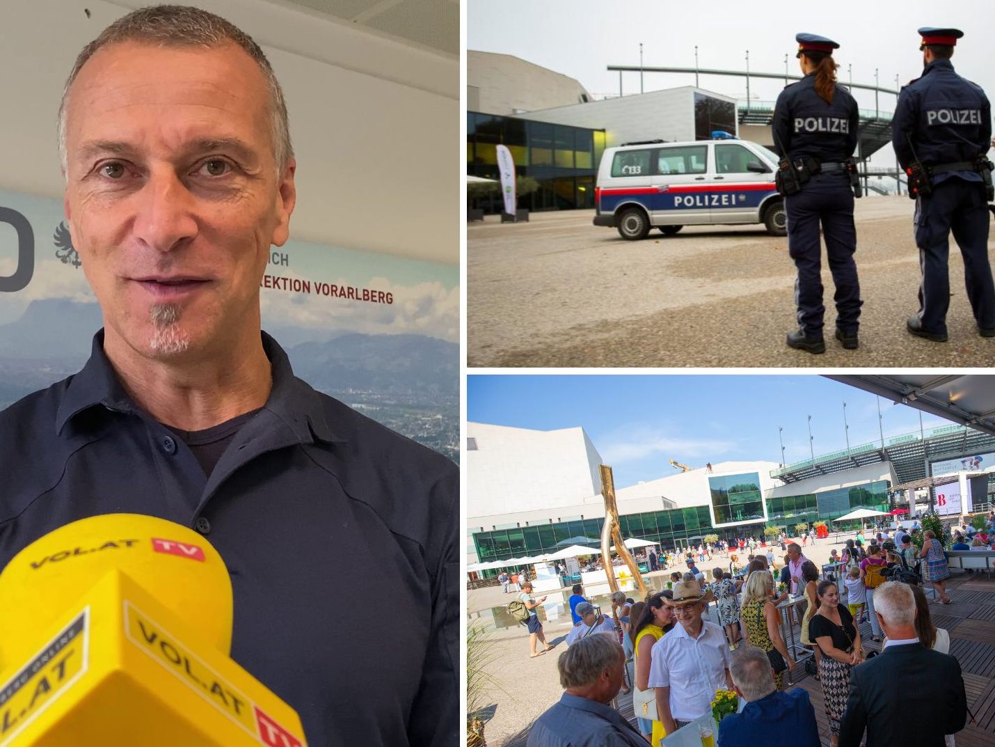Wolfgang Dür erklärt, wie die Vorarlberger Polizei bei den Festspielen im Einsatz ist. Wolfgang Dür erklärt, wie die Vorarlberger Polizei bei den Festspielen im Einsatz ist.