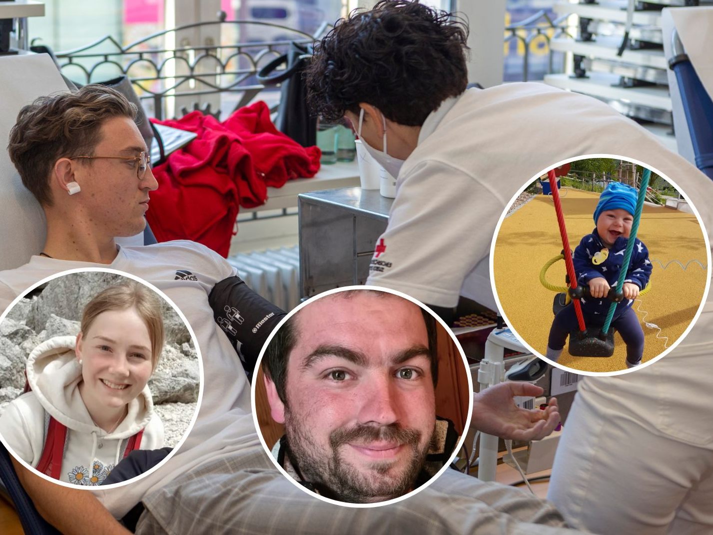 Jetzt typisieren lassen und Max, Juliane und Markus helfen. Jetzt typisieren lassen und Max, Juliane und Markus helfen.