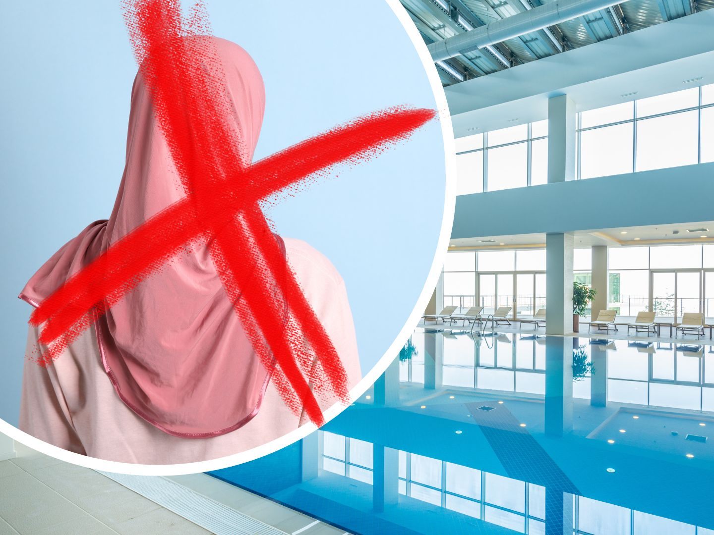 Assistenzlehrerin muss wegen ihrem Kopftuch Schwimmbad verlassen. Assistenzlehrerin muss wegen ihrem Kopftuch Schwimmbad verlassen.