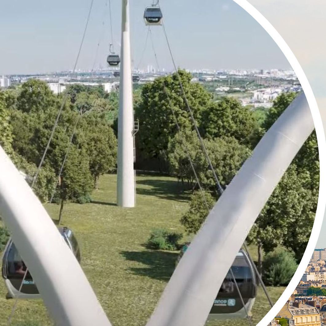 Die Doppelmayr-Seilbahn soll Pariser Außenbezirke mit der Metro verbinden.