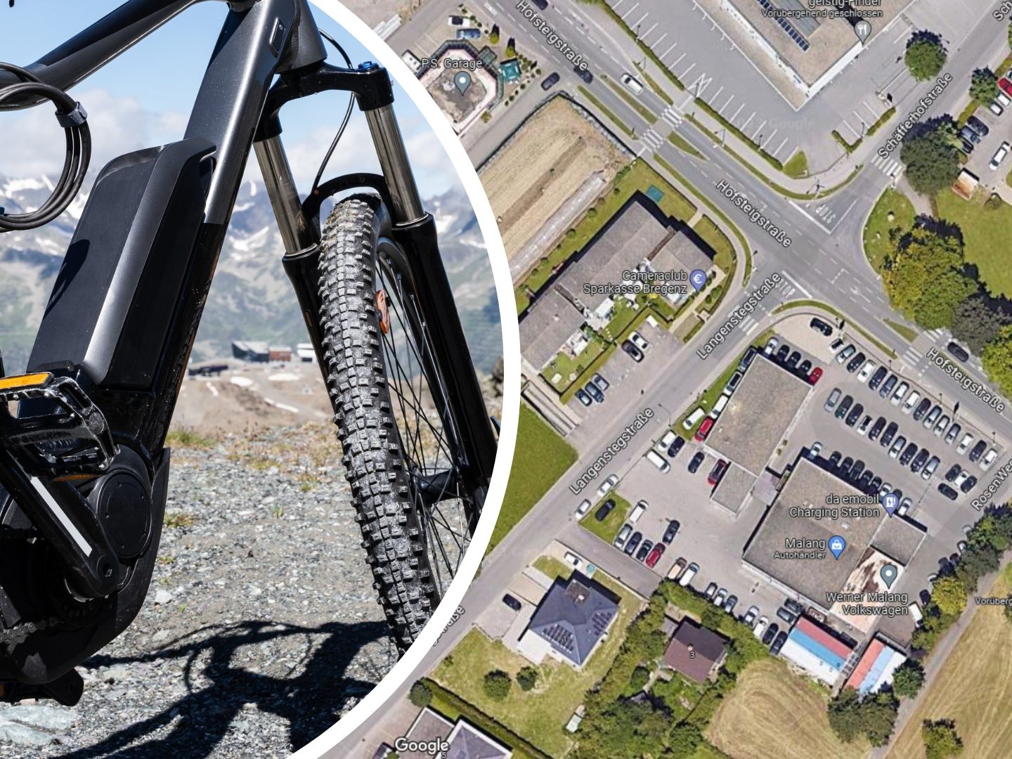 Der Unfall zwischen E-Bike und Pkw ereignete sich auf einer Radfahrüberfahrt in Hard. (Symbolbild)