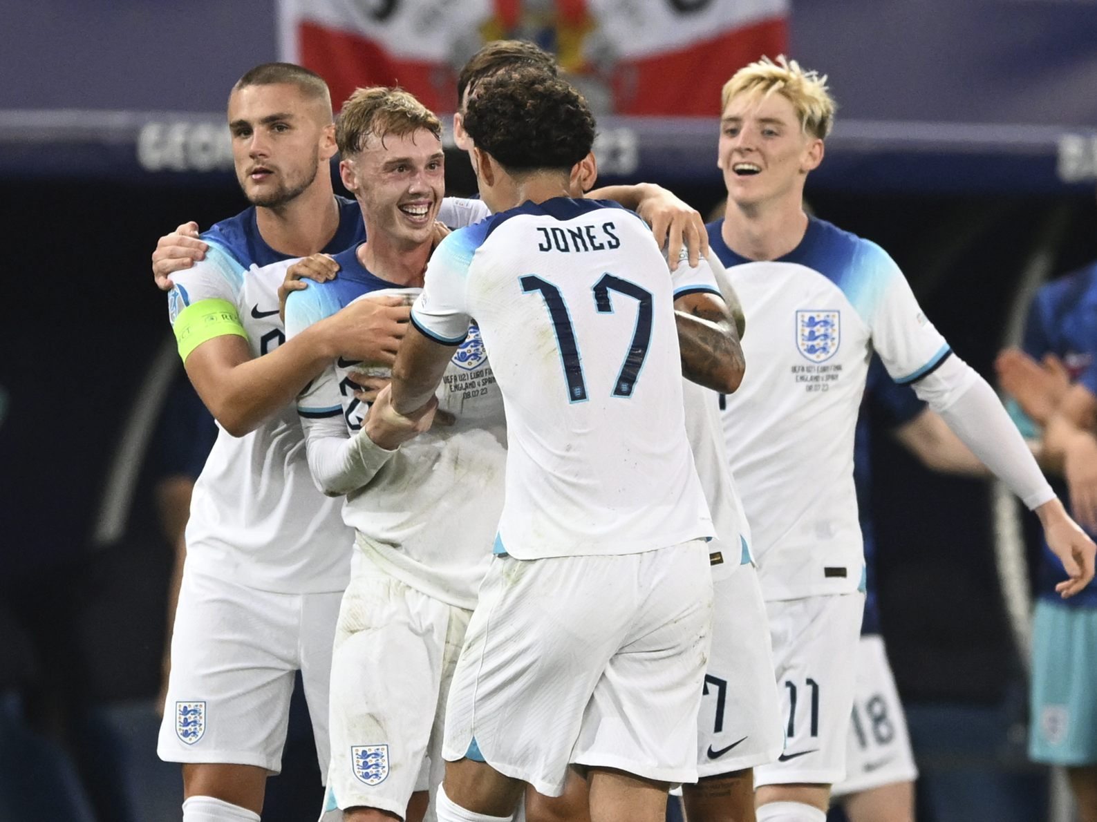 Englands U21 jubelte über den Europameistertitel. Englands U21 jubelte über den Europameistertitel.