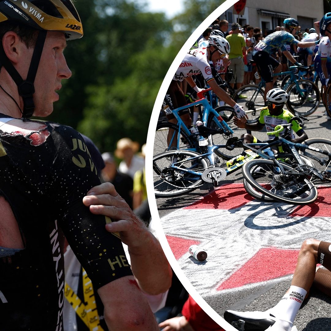 Der Amerikaner Sepp Kuss (nicht im Bild) wurde von einem Fan zu Fall gebracht.