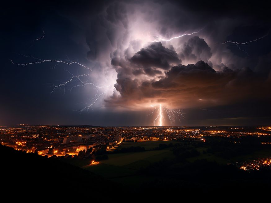 Gewitter bringen auch immer Blitze mit sich - Eine Gefahr, dieman besser nicht unterschätzen sollte. (Symbolbild)