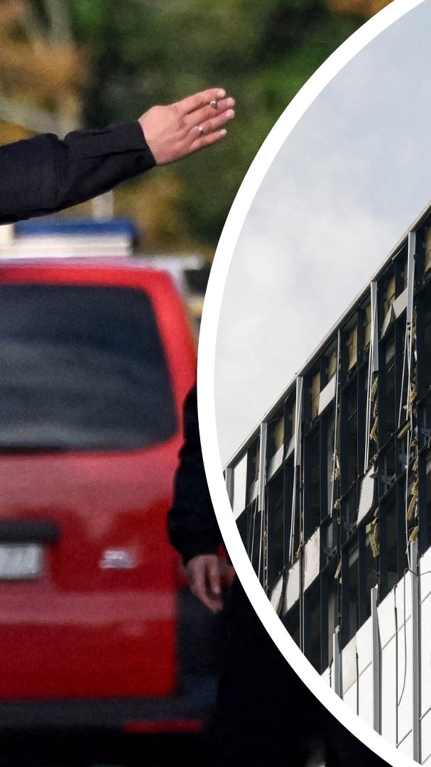 Zwei Gebäude wurden von den Drohnenangriffen getroffen und beschädigt.