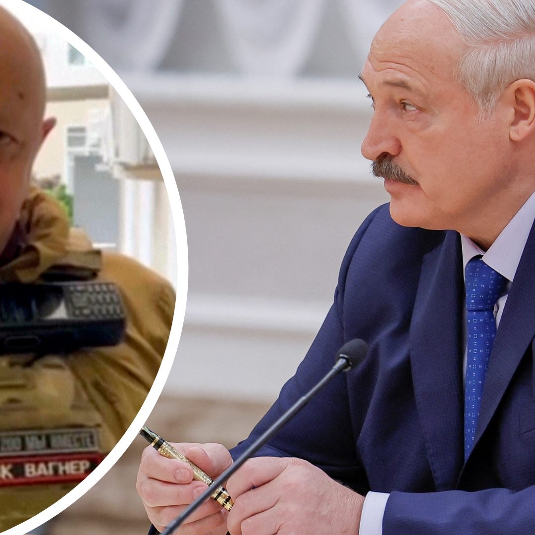 Prigoschin (l.), Chef der Söldnertruppe Wagner angeblich derzeit in St. Petersburg.