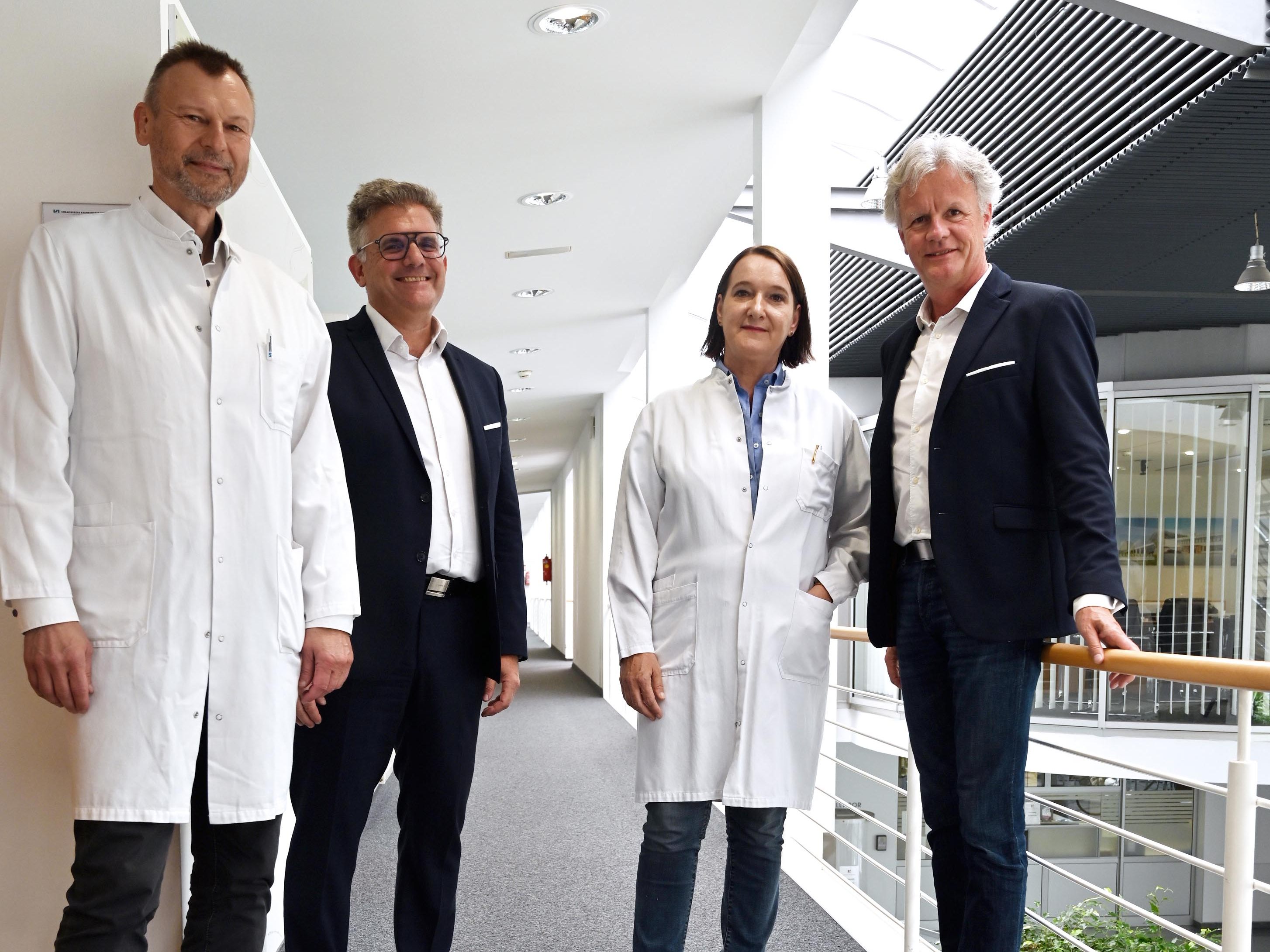 v.li.: Peter Fraunberger, Andreas Stieger, Silvia Brunold, Gerald Fleisch.