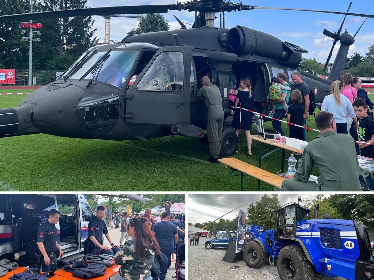 Vielzu sehehn und zahlreiche Besuche beim Sicherheitstag in Lustenau.