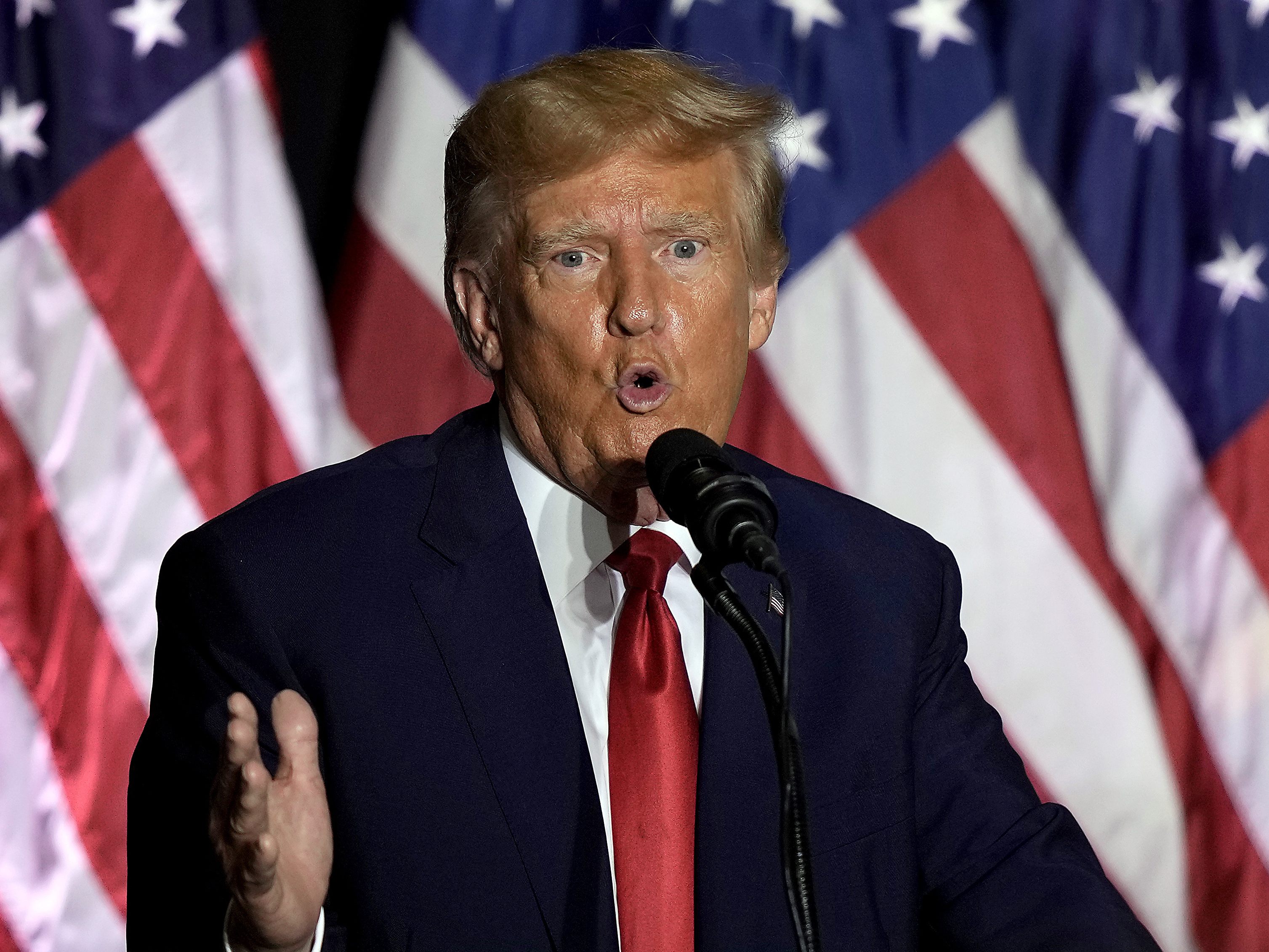 Trump befürchtet eine baldige Anklage wegen des Sturms auf das US-Kapitol. Trump befürchtet eine baldige Anklage wegen des Sturms auf das US-Kapitol.
