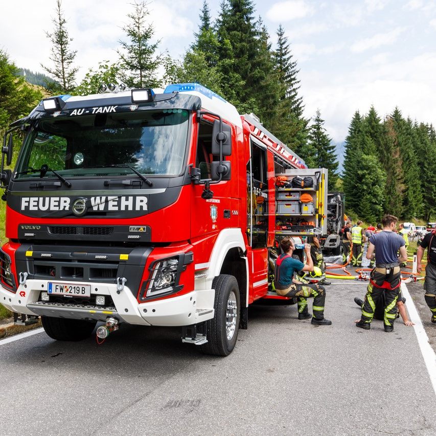 Die Feuerwehr musste am Montagmitag zu einem Einsatz in Au ausrücken.