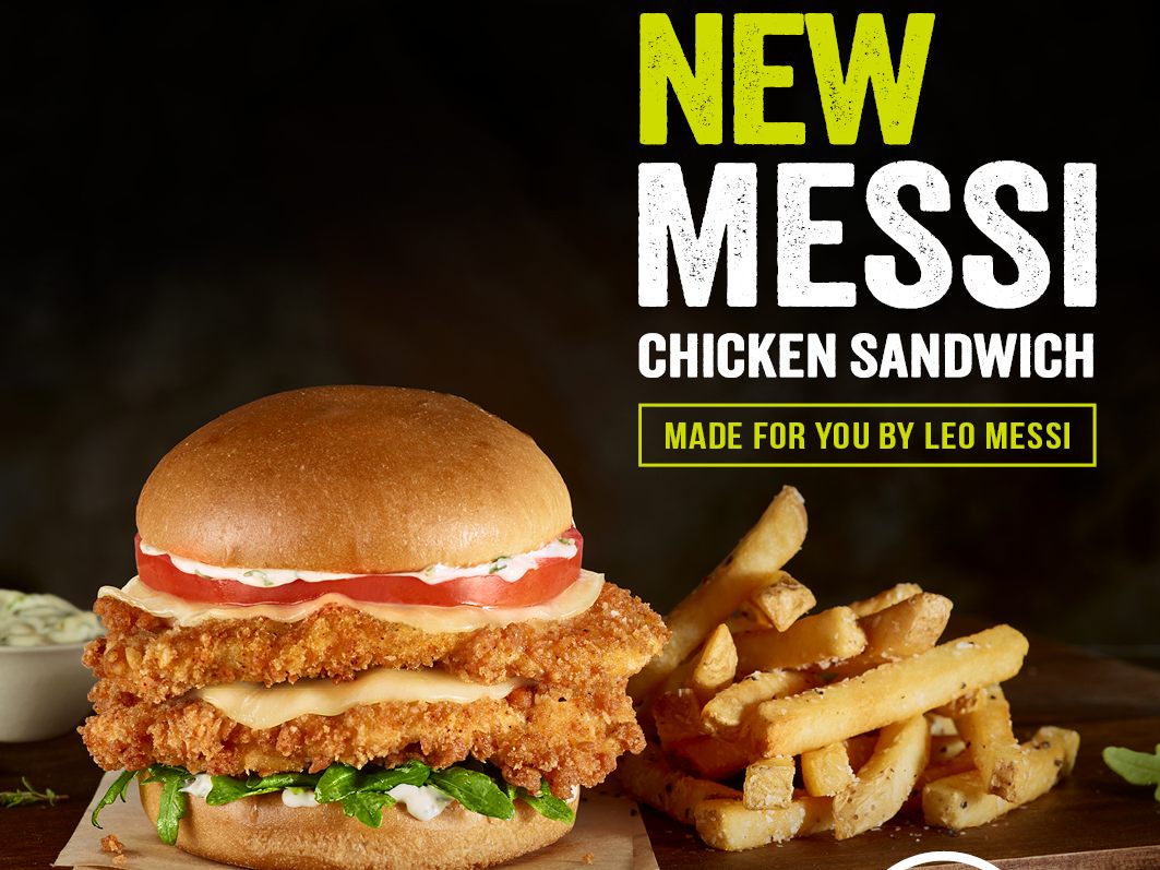 Das neue Messi Sandwich gibt es ab Freitag im Wiener Hard Rock Cafe.