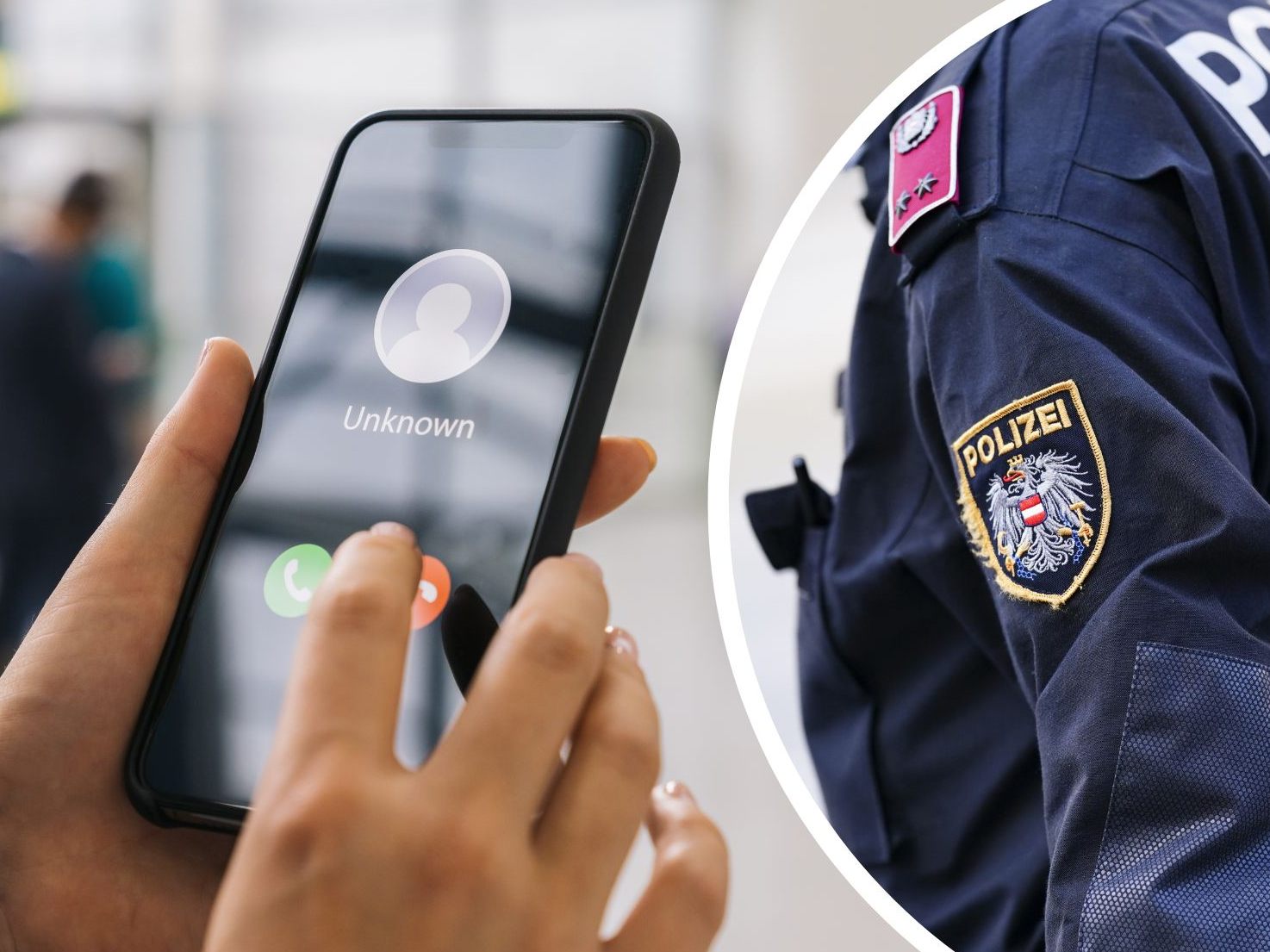 Warnung vor Anrufen falscher Polizisten. Warnung vor Anrufen falscher Polizisten.