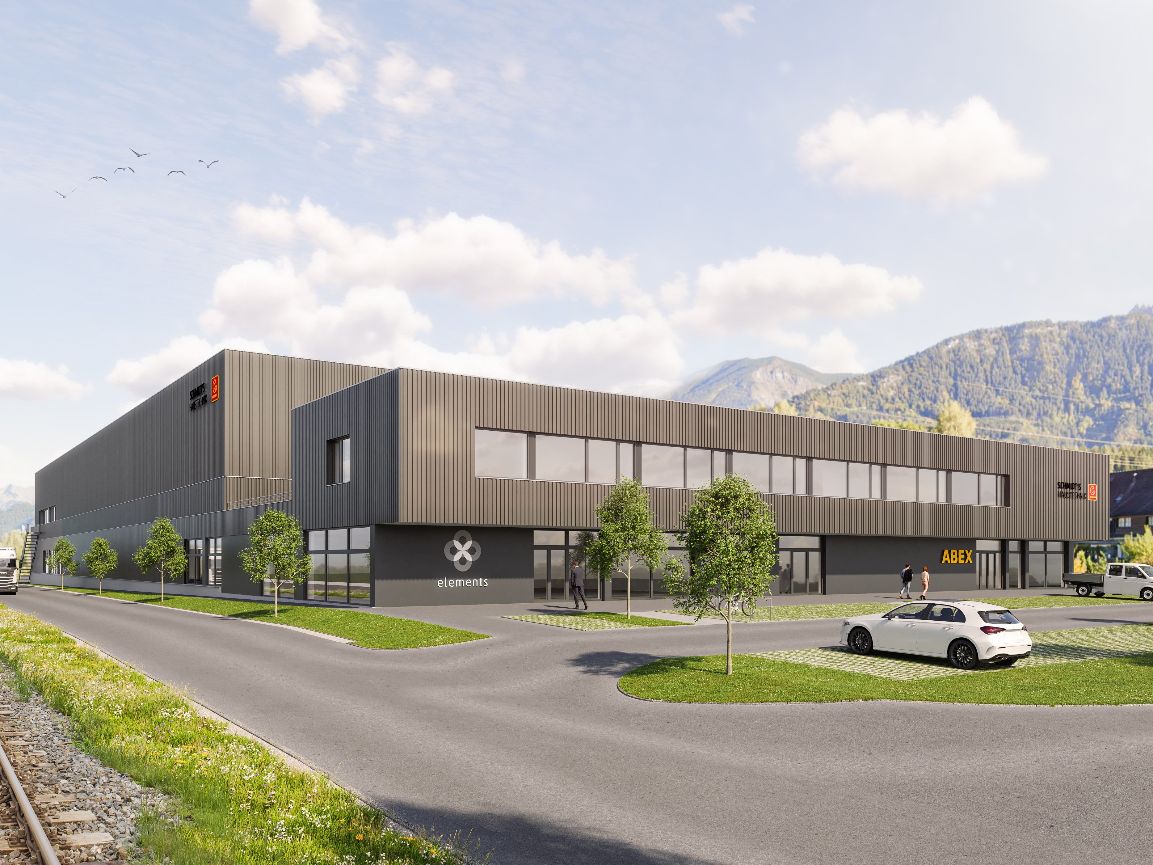 i+R errichtet neuen Stammsitz für Schmidt's Haustechnik in Bludenz.