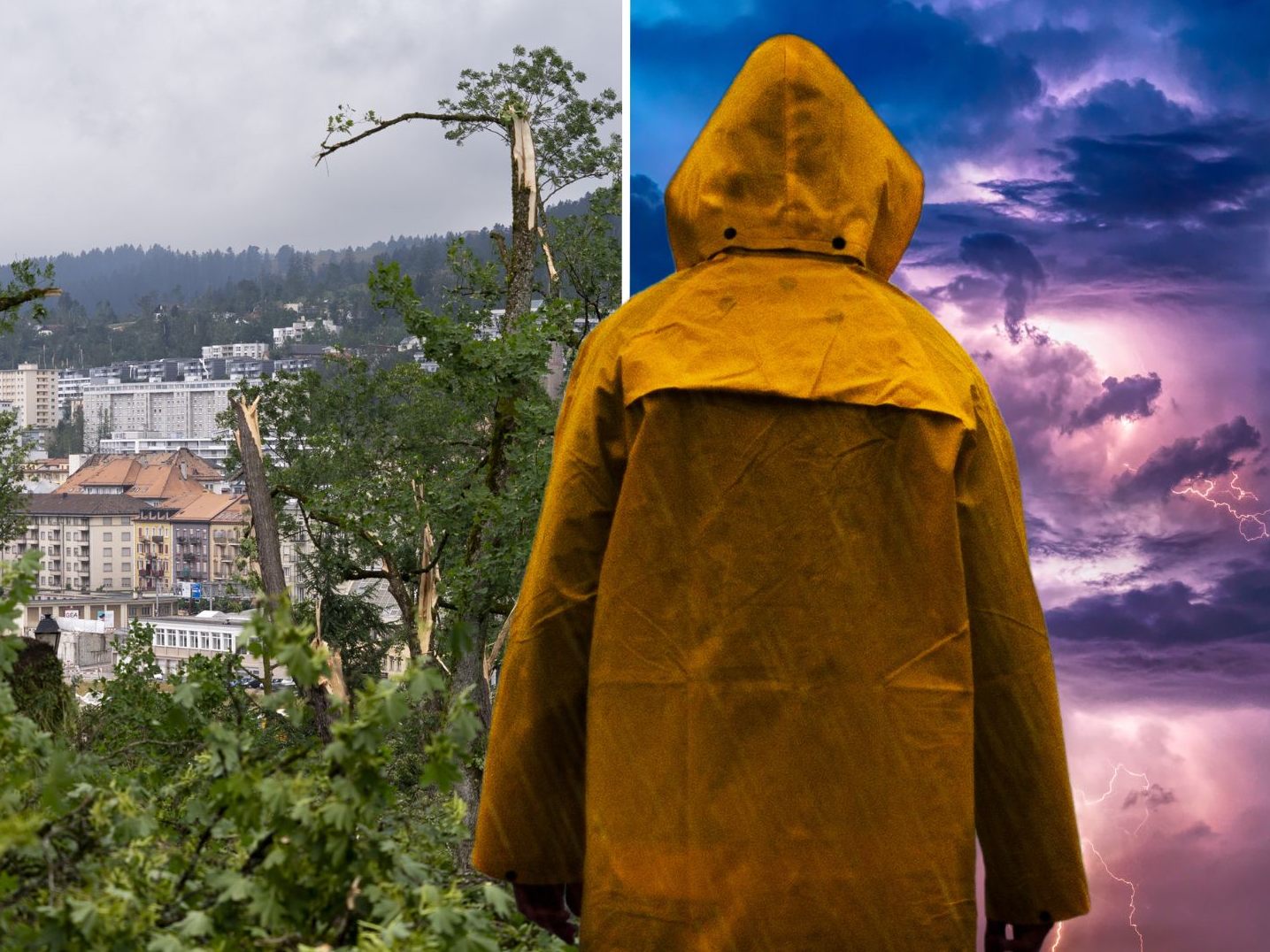 Heftige Unwetter in der Schweiz - aber auch für Vorarlberg gibt es eine Wetterwarnung.