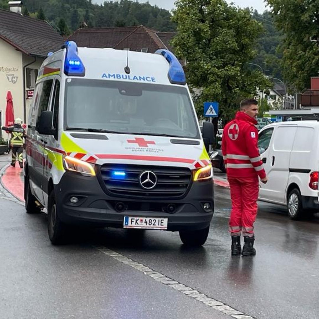 Unfall auf der Hofsteigstraße.