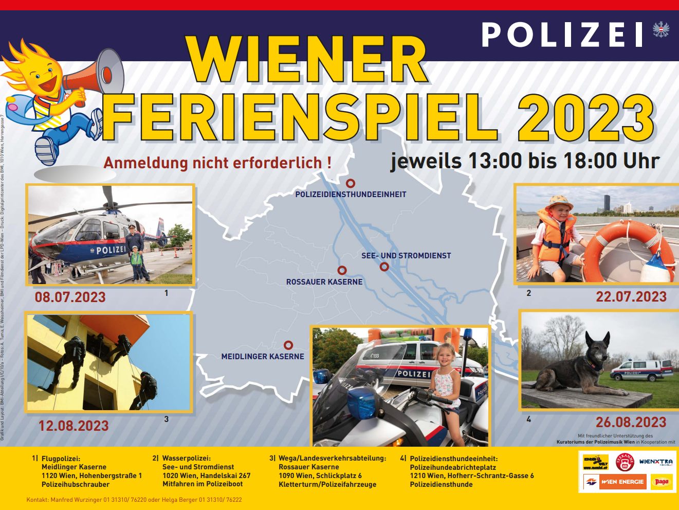 Einladung zum „WienXtra Ferienspiel“.