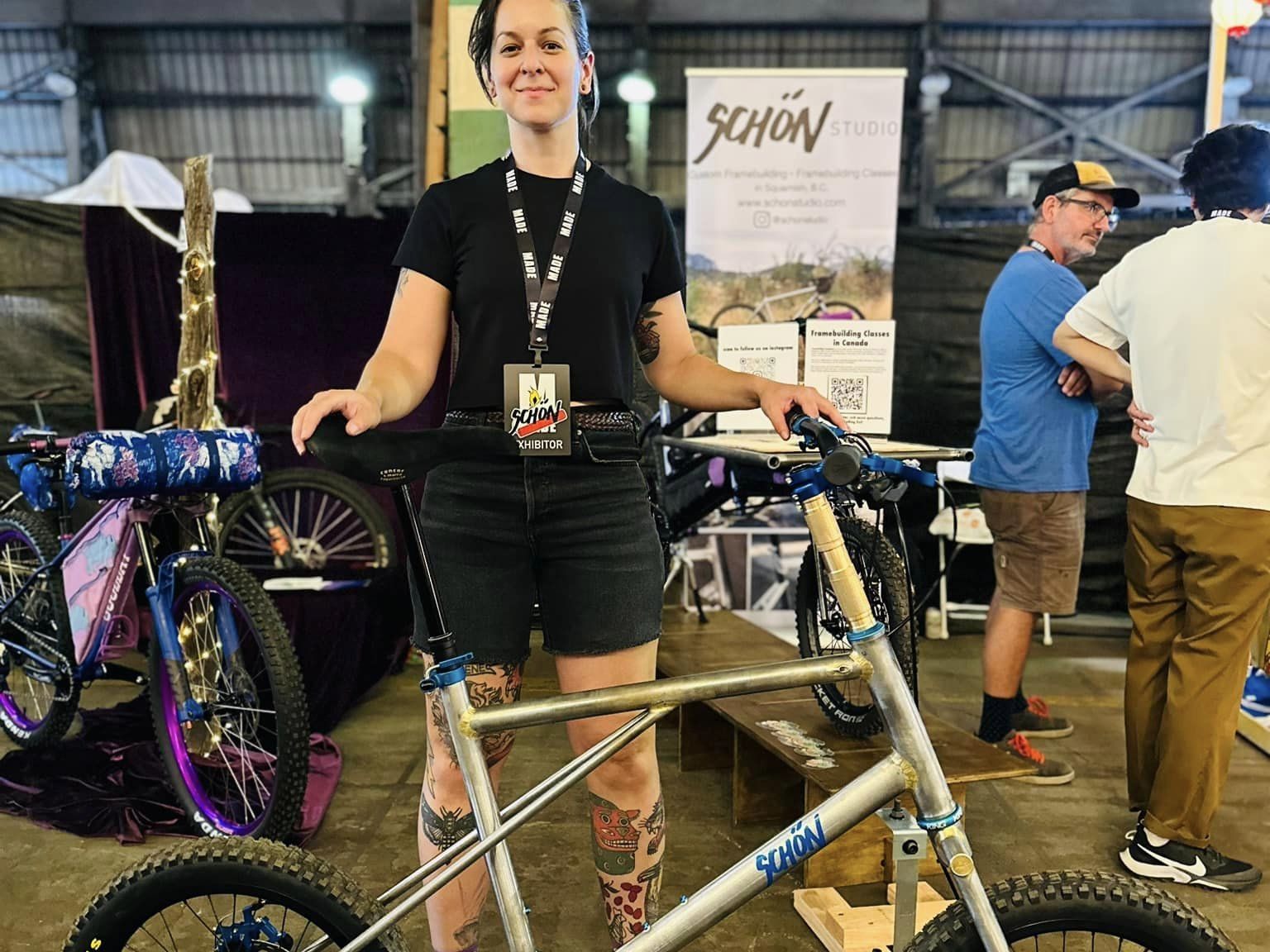 Danielle Schön ist eine der wenigen weiblichen Fahrrad Hersteller Danielle Schön ist eine der wenigen weiblichen Fahrrad Hersteller