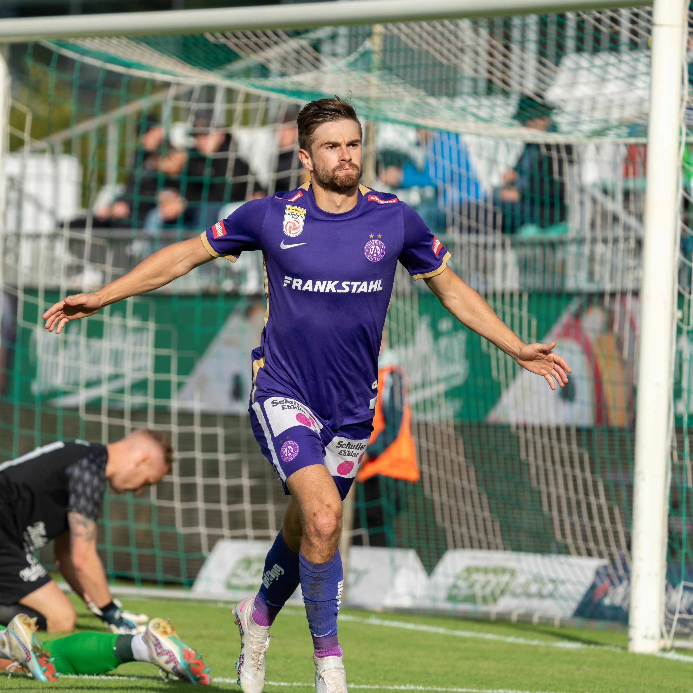 Andreas Gruber verhalf der Wiener Austria mit einem Doppelpack zum 2:0-Sieg.