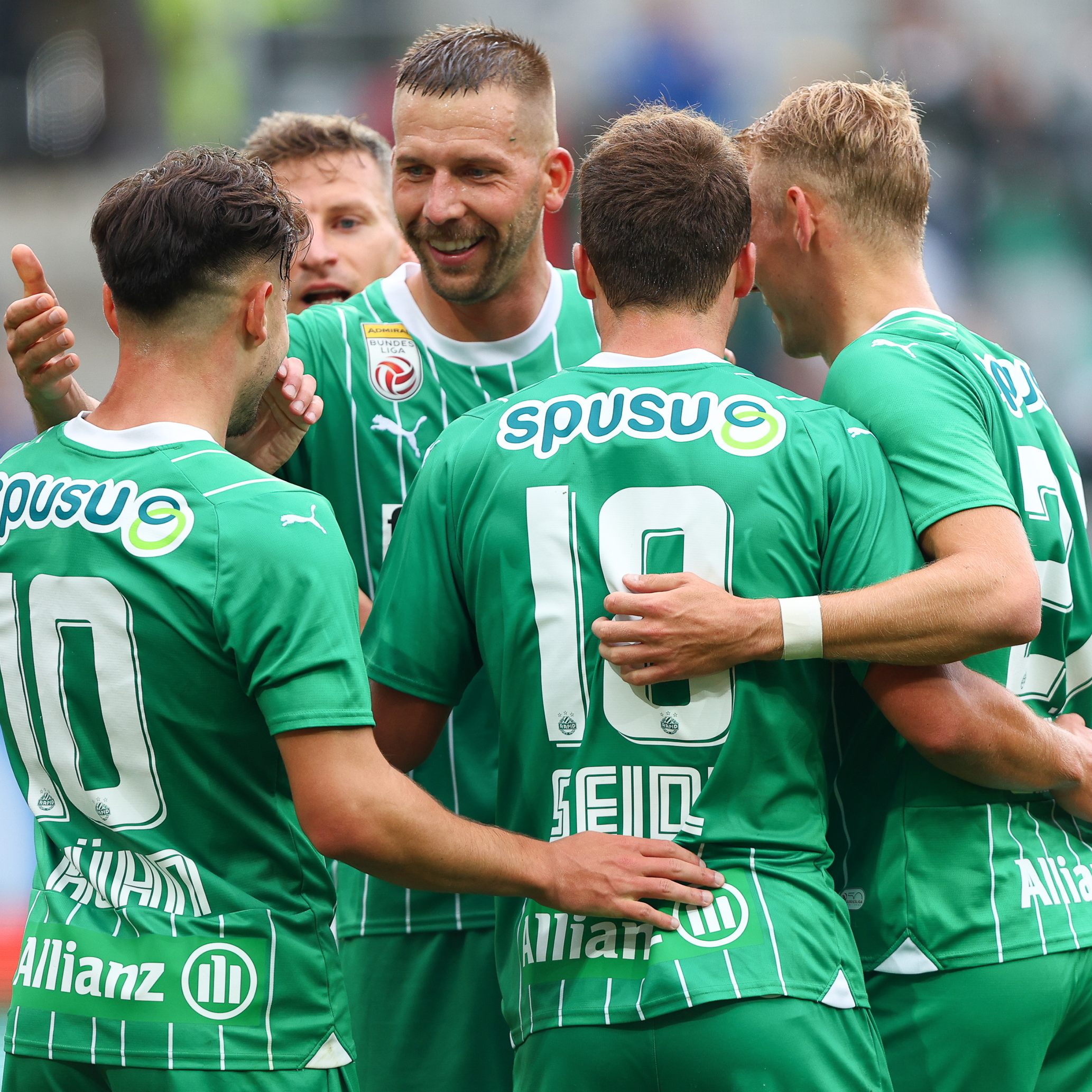 Rapid Wien jubelte gegen Altach.