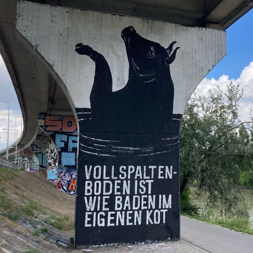 Dieses neue Graffiti ist unlängst in Wien aufgetaucht.