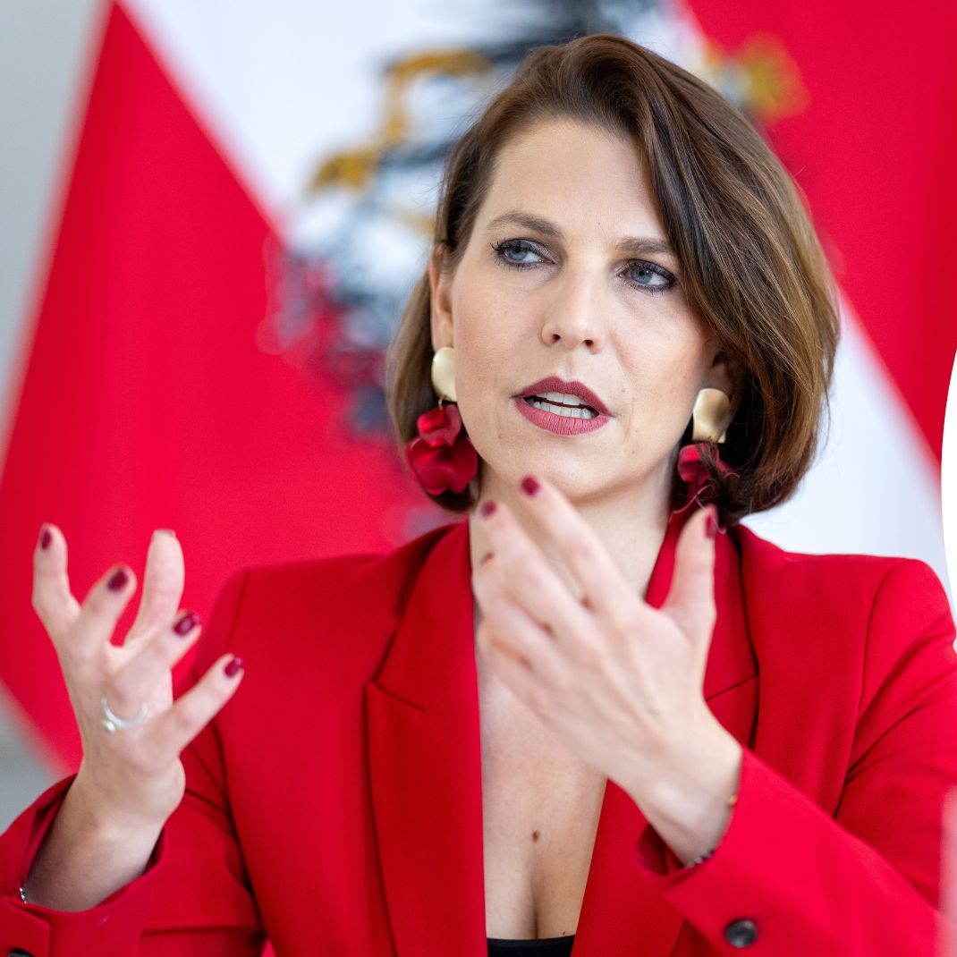 Verfassungsministerin Karoline Edtstadler (ÖVP) bekräftigte die Pläne der ÖVP Bargeld in der Verfassung zu verankern.