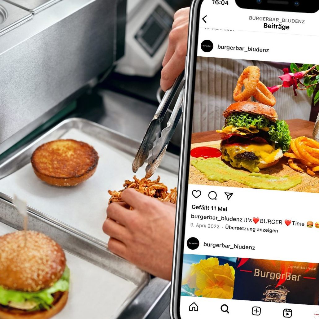 Die BurgerBar überzeugt mit leckeren Burgern, Wraps und Bowls.