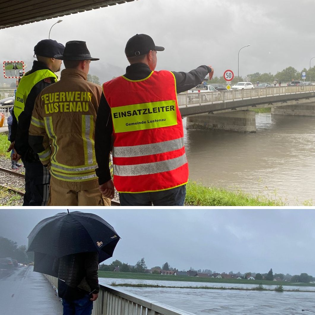 So schätzt man in Lustenau die aktuelle Situation am Rhein ein.