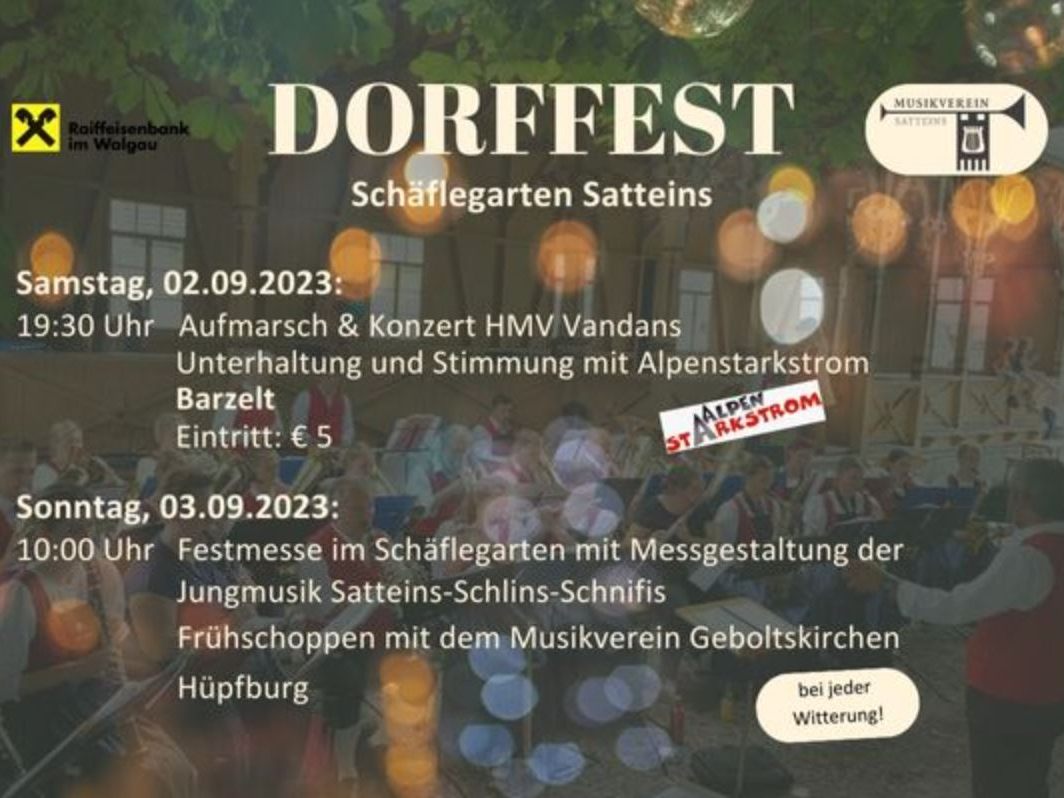 Dorffest Programm