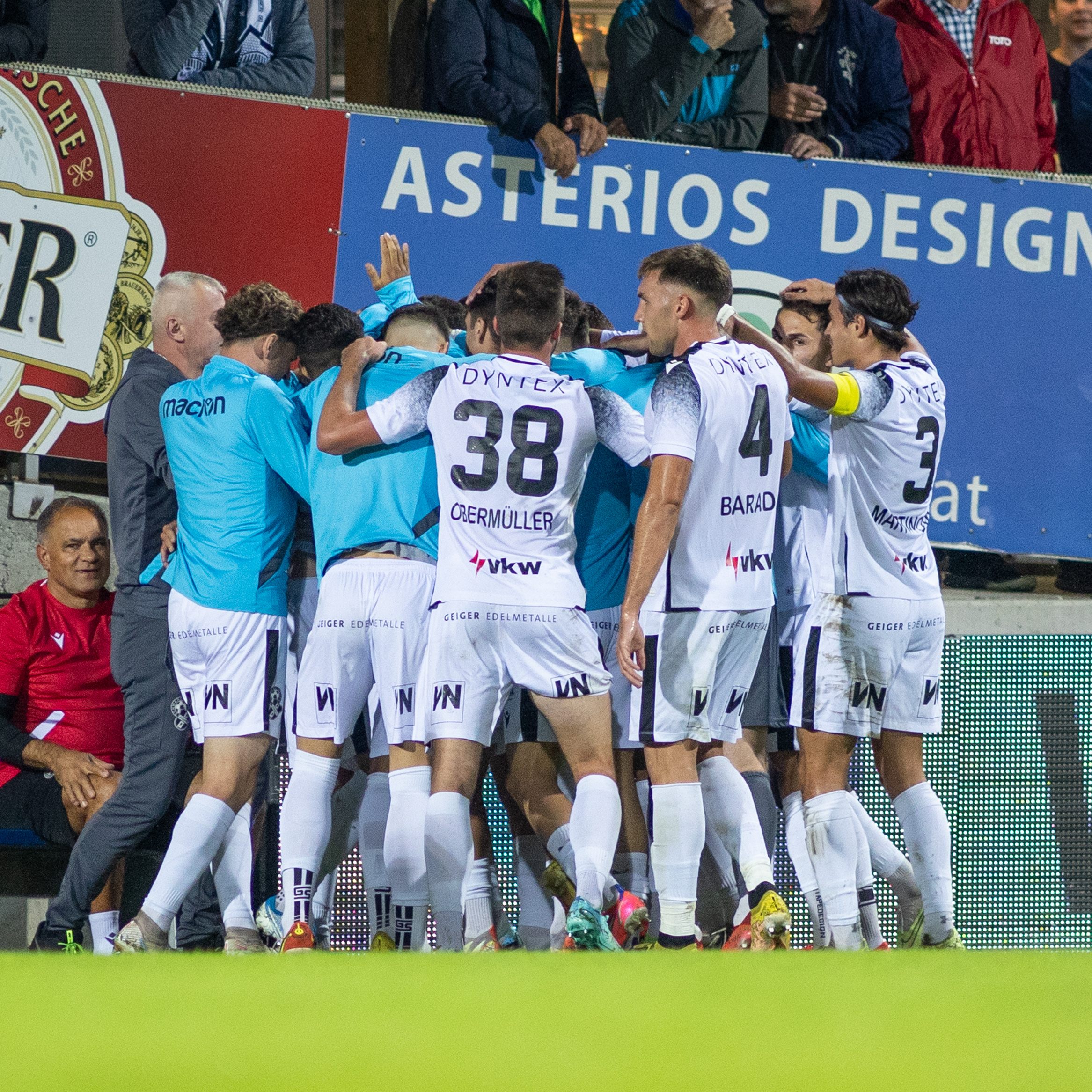 Die Bregenzer jubelten auch im zweiten Spiel nach dem Aufstieg über einen Sieg.