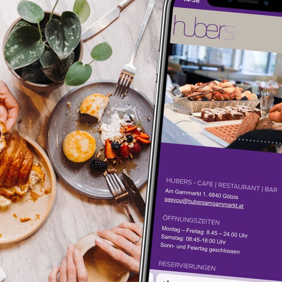 Bei Hubers am Garnmarkt in Götzis kann man nach Herzenslust schlemmen.