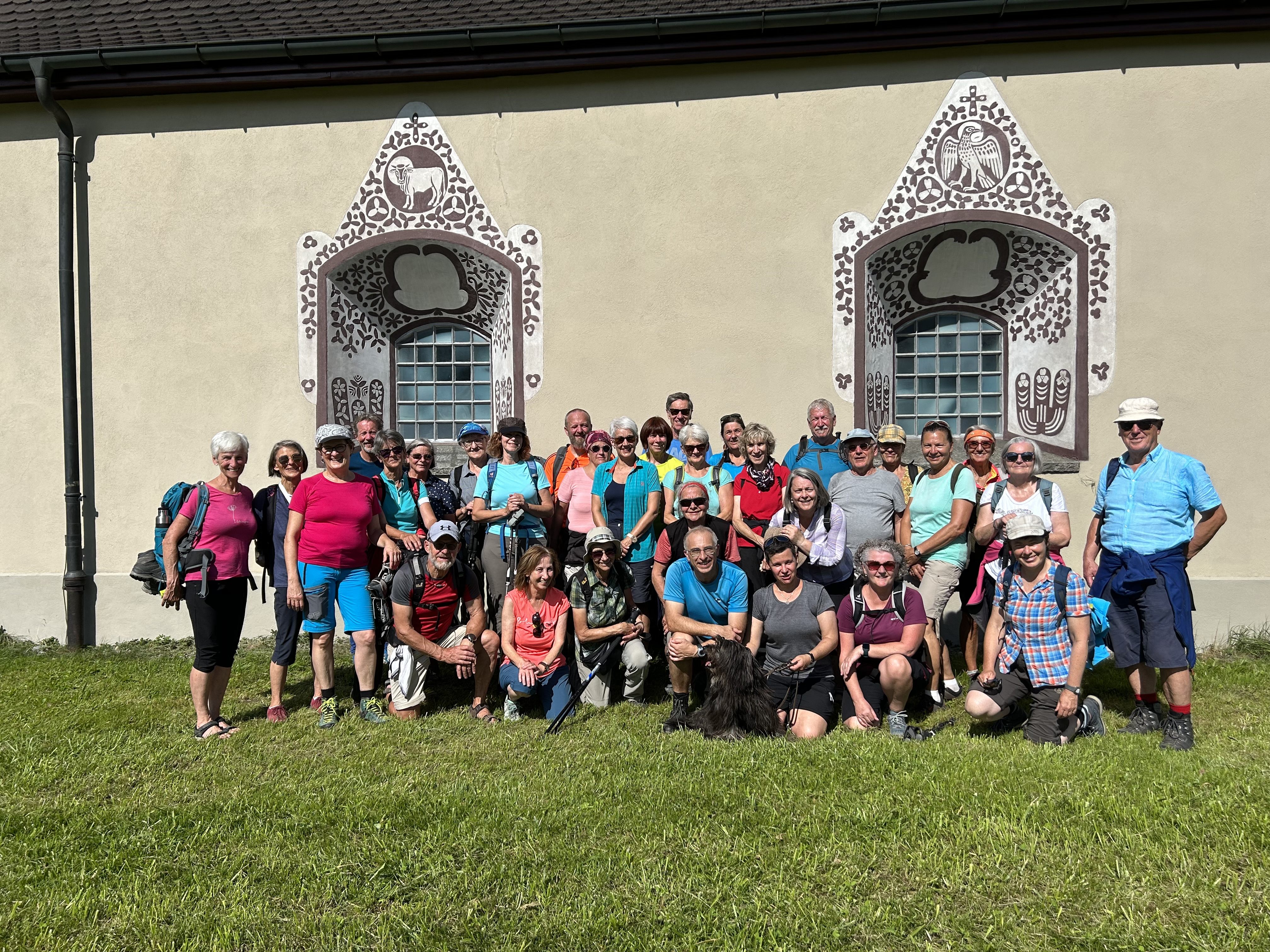 Die Pilgergruppe in Steinegg Die Pilgergruppe in Steinegg